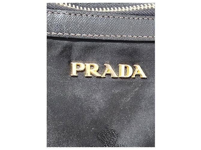 Prada Jacquard Logo Wendetasche Schwarz - Ansicht 4