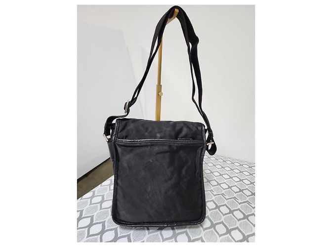 Borsa a tracolla Prada Tessuto con fibbia nera Nero - vista 2