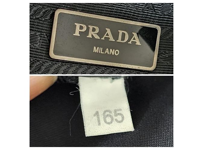 Borsa a tracolla Prada Tessuto con fibbia nera Nero - vista 4