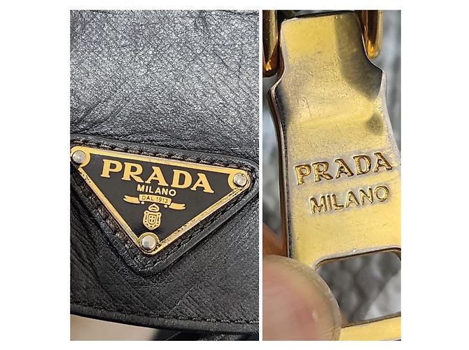 Borsa tote in nylon Tessuto e pelle Saffiano nera PRADA Nero - vista 4