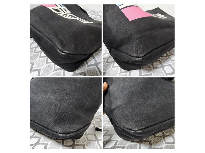 Borsa tote Prada Canapa Racing Logo Nera Nero - vista 10