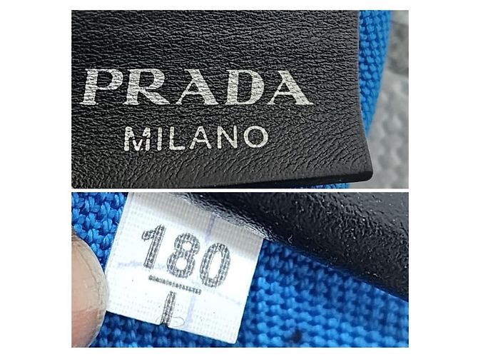 Borsa tote Prada Canapa Racing Logo Nera Nero - vista 3