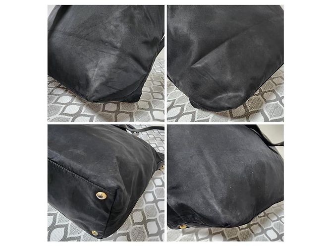 PRADA Tote in Nylon Saffiano Nero - vista 10