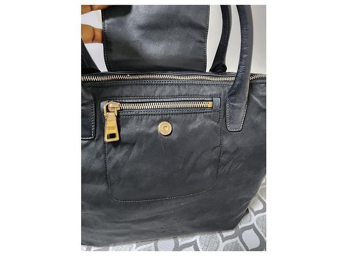 PRADA Tote in Nylon Saffiano Nero - vista 11