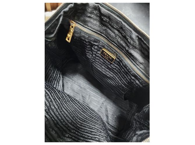 PRADA Tote in Nylon Saffiano Nero - vista 12