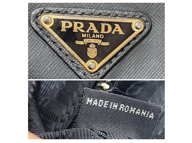 PRADA Tote in Nylon Saffiano Nero - vista 4