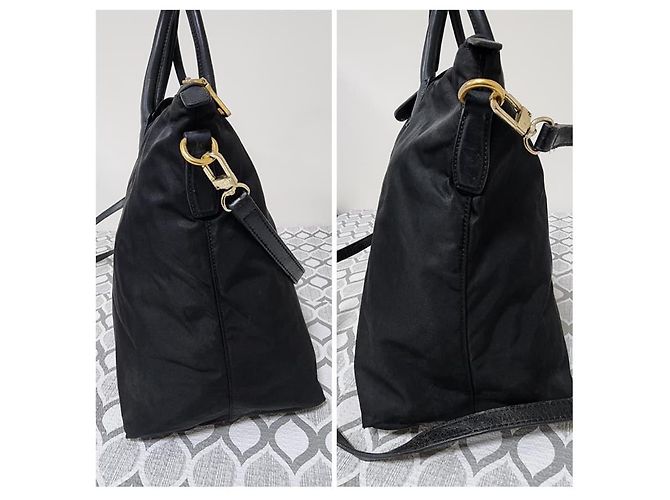 PRADA Tote in Nylon Saffiano Nero - vista 6