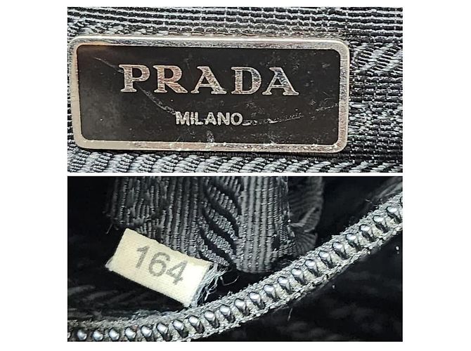 Borsa tote Tessuto in nylon e pelle nera di Prada Nero - vista 3
