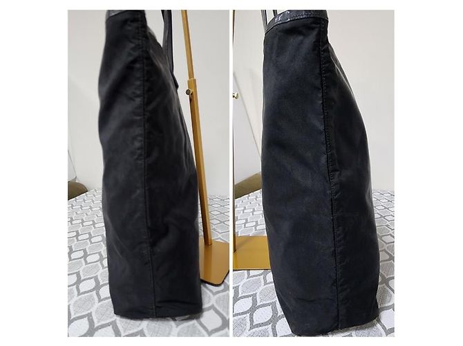 Borsa tote Tessuto in nylon e pelle nera di Prada Nero - vista 6
