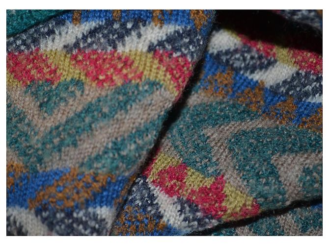 Missoni Schal mit Muster Wolle Mehrfarben - Ansicht 5