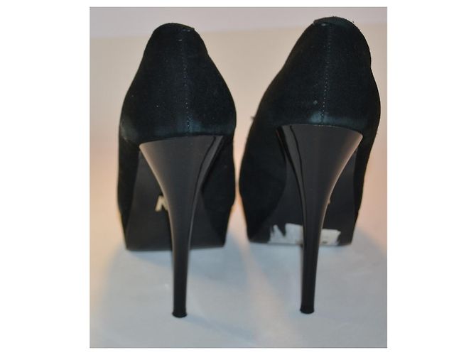 Décolleté Mangano in scamosciato nero con plateau Taglia 37 IT - vista 3