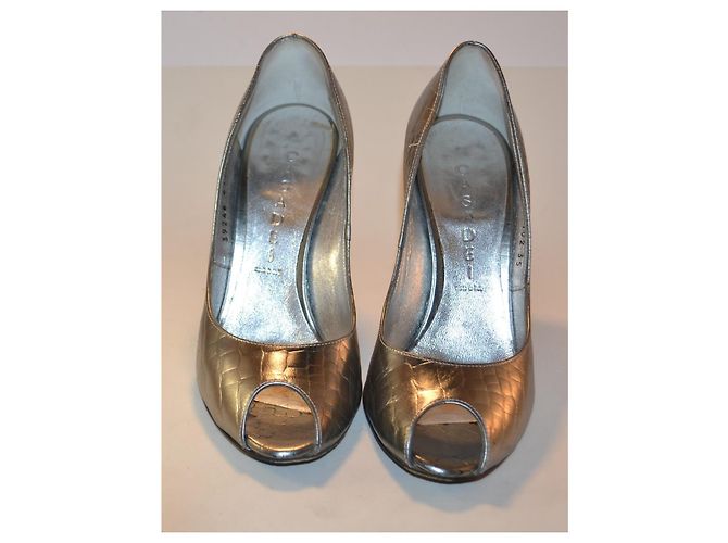 Casadei Pumps Silber Leder Größe 35 IT - Ansicht 2