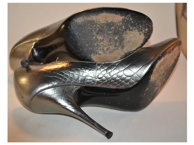 Casadei Pumps Silber Leder Größe 35 IT - Ansicht 5