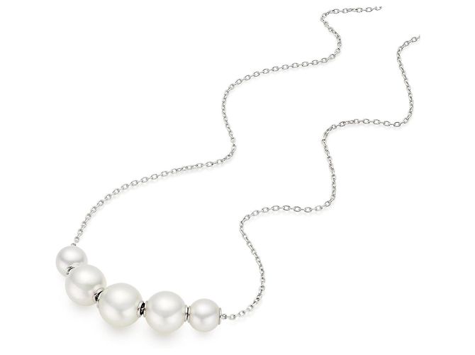 Collana Mikimoto Perle in Movimento Silver hardware - vista 2