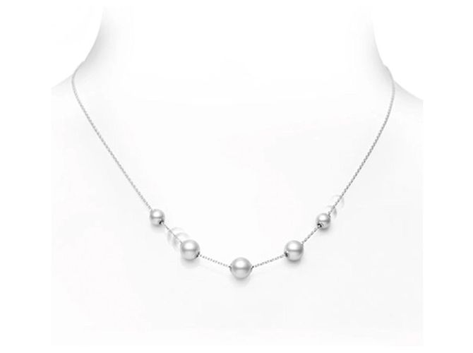 Collana Mikimoto Perle in Movimento Silver hardware - vista 6