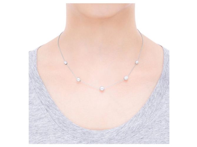 Collana Mikimoto Perle in Movimento Silver hardware - vista 7