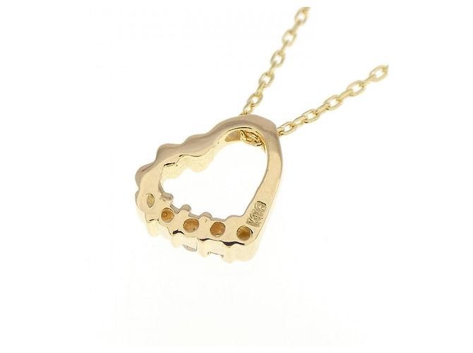Autre Marque Collana con diamante a forma di cuore Au750 D'oro - vista 4
