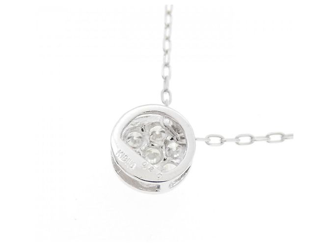 Autre Marque Collana in diamante in oro bianco Au750 a forma di fiore Argento - vista 4