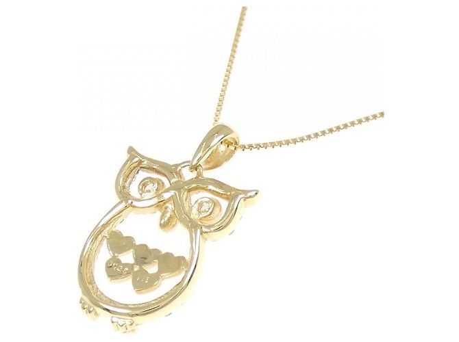 Autre Marque Au750 Eulen-Diamant-Halskette Golden - Ansicht 4