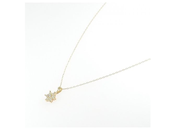 Autre Marque Collana di diamanti a forma di fiore Au750 D'oro - vista 2