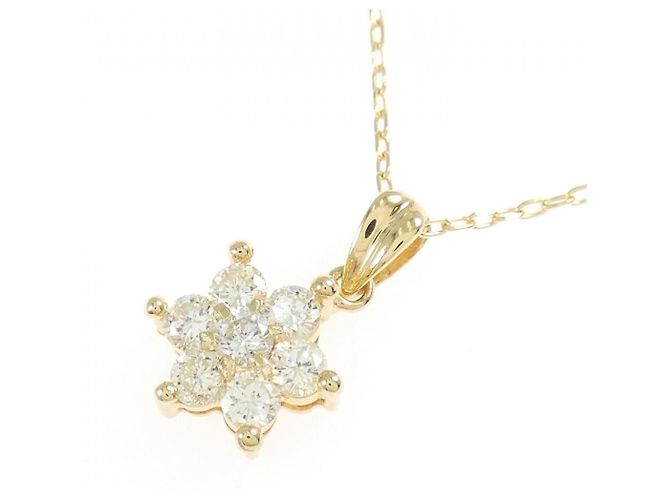 Autre Marque Collana di diamanti a forma di fiore Au750 D'oro - vista 3