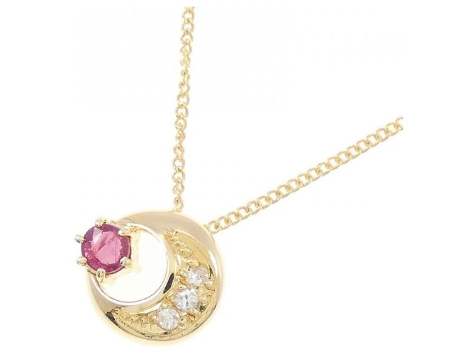 Autre Marque Collana in Rubino e Diamanti Au750 D'oro - vista 3
