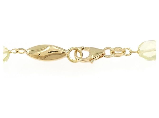 Autre Marque Au750 Farbstein-Halskette Golden - Ansicht 4