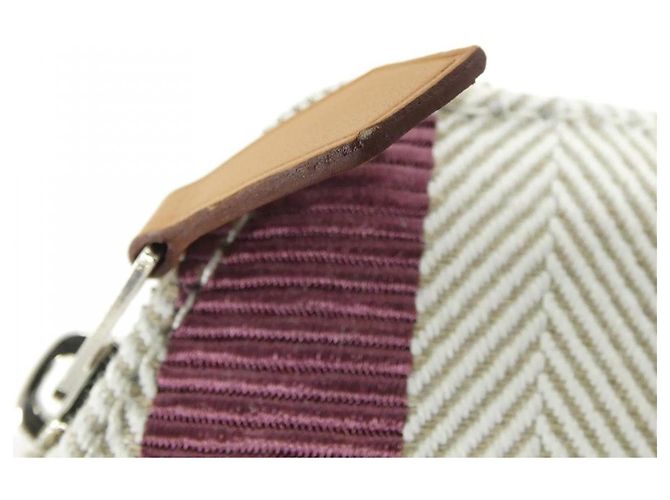 Pochette en coton/rayon Bolide d'Hermès Violet - vue 5