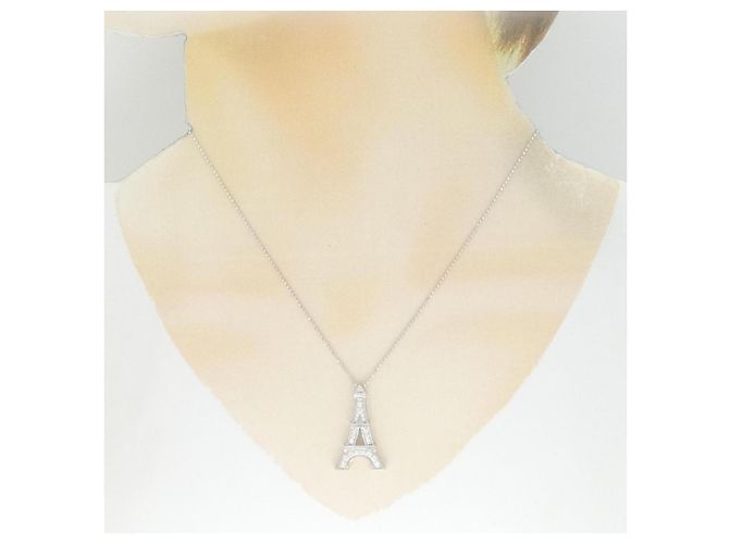 Autre Marque Collana in diamante in oro bianco Au750 Argento - vista 5