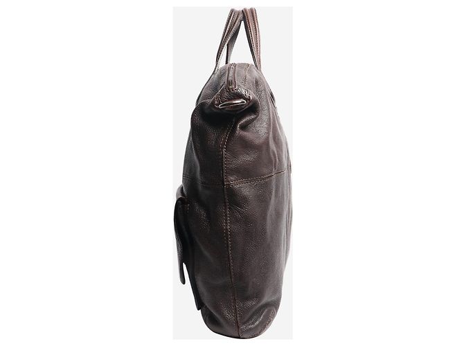 Givenchy Dunkelbraune Nightingale-Leder-Tote - Ansicht 3