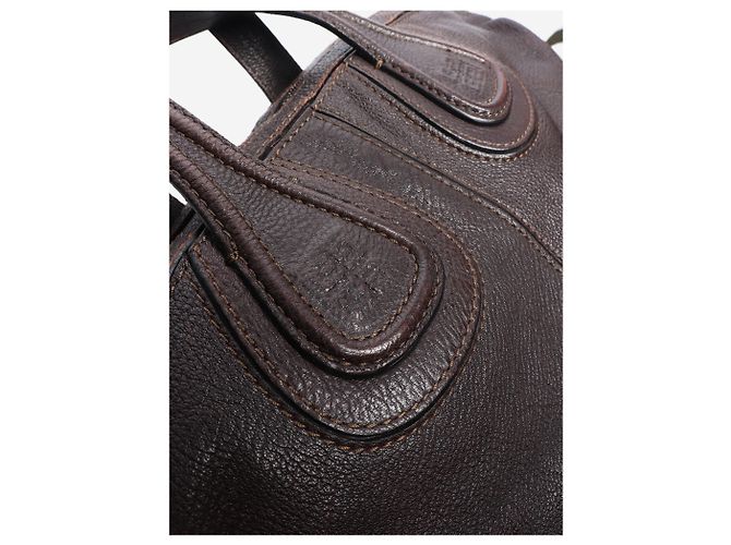 Givenchy Dunkelbraune Nightingale-Leder-Tote - Ansicht 5