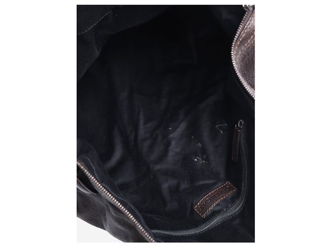 Givenchy Dunkelbraune Nightingale-Leder-Tote - Ansicht 7