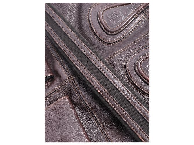 Givenchy Dunkelbraune Nightingale-Leder-Tote - Ansicht 8
