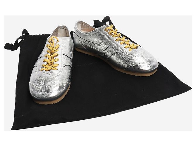 Dries Van Noten Silberne Low-Top-Sneaker - Größe EU 36 (UK 3) - vista 5