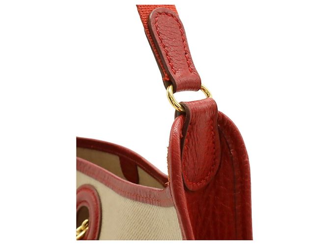 Borsa a Spalla Vespa PM Hermès Rosso Beige - vista 5