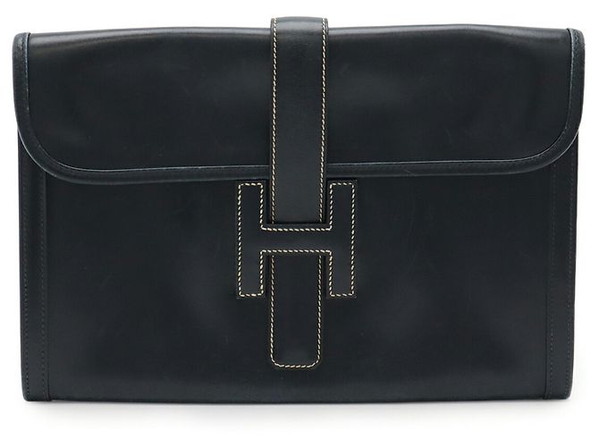 Borsa Clutch Jige PM di Hermès Blu navy - vista 2