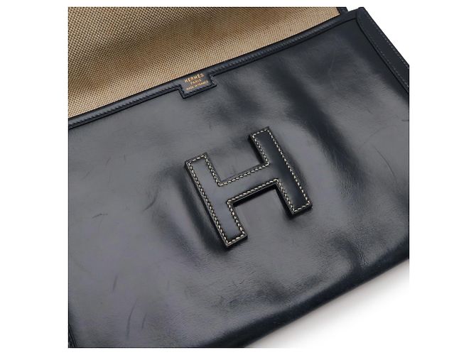 Borsa Clutch Jige PM di Hermès Blu navy - vista 5