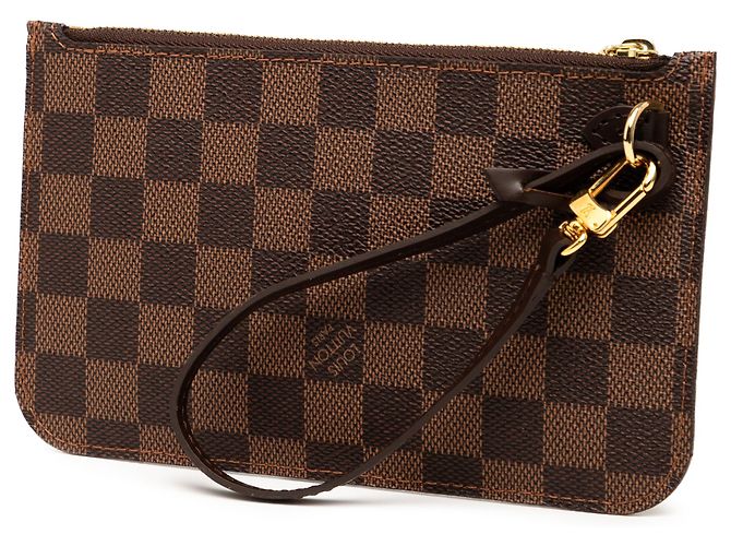 Pochette Louis Vuitton Neverfull PM Damier Ebene Marrone - vista 2
