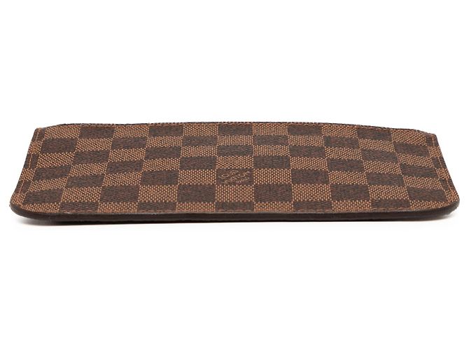 Pochette Louis Vuitton Neverfull PM Damier Ebene Marrone - vista 3