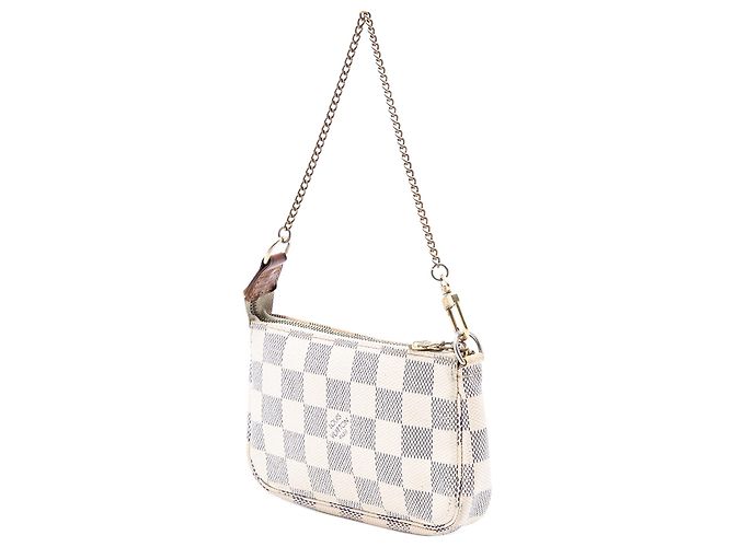 Mini Pochette Accessori Damier Azur Bianco Louis Vuitton - vista 2