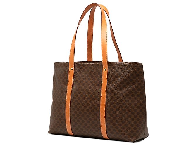 Céline Borsa tote in tela rivestita Macadam marrone di Celine - vista 2