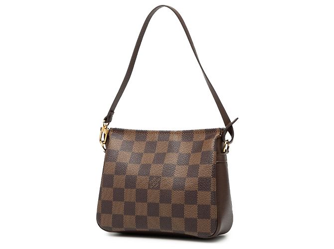 Trousse Pochette Damier Ebene Marrone Louis Vuitton - vista 2