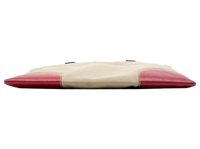 Prada Canapa Tote mit braunem Cinghiale-Besatz - Ansicht 3