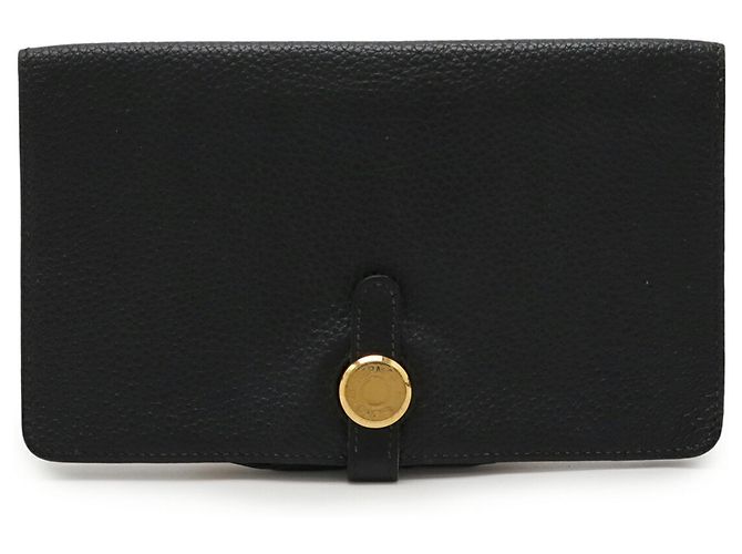 Hermès Dogon MM Bi-Fold Langbörse Schwarz - Ansicht 2