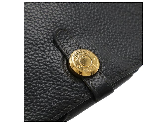 Hermès Dogon MM Bi-Fold Langbörse Schwarz - Ansicht 5