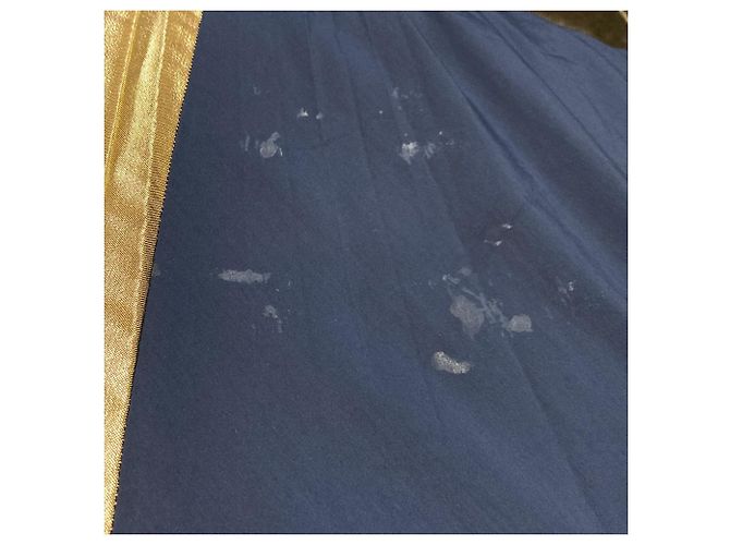 Autre Marque VESTIDO DE PLEATS EN PANELES ELENDEEK Azul Beige Dorado Azul marino - vista 10