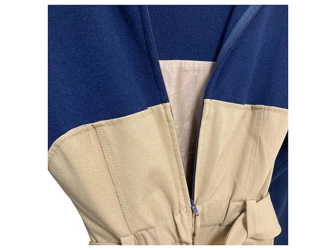 Autre Marque VESTIDO DE PLEATS EN PANELES ELENDEEK Azul Beige Dorado Azul marino - vista 5