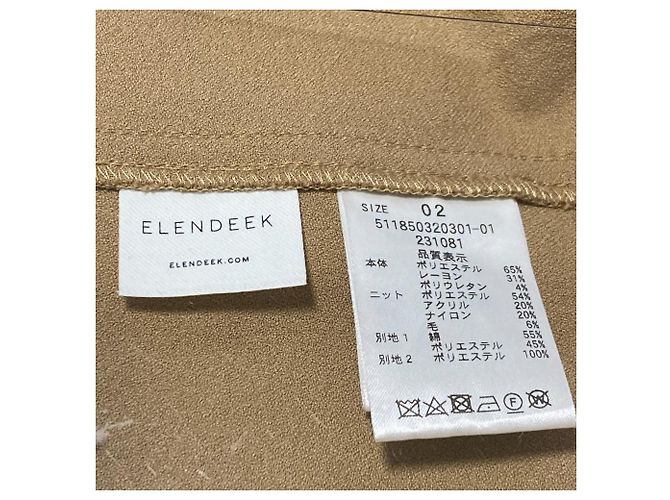 Autre Marque VESTIDO DE PLEATS EN PANELES ELENDEEK Azul Beige Dorado Azul marino - vista 6