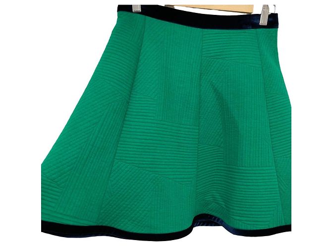 Falda Mini Stretch Emporio Armani Verde - vista 3