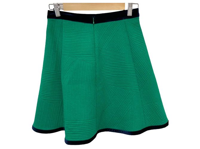 Falda Mini Stretch Emporio Armani Verde - vista 4